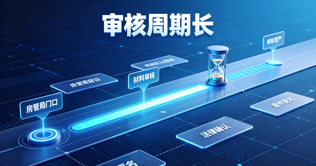 房管局对部分审核极严,周期很长 房管局对部分审核极严,周期很长